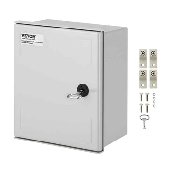 NEMA Electric Box, 12x10x6'' NEMA 4X Fiberglass Electric Enclosure, IP66 Water & Dust Resistant, Suitable for Both Outdoor & Indoor Use, Includes Mounting Plate (30x25x14 cm)