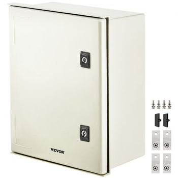 NEMA Steel Enclosure, 16 x 12 x 8\'\' NEMA 4X Fiberglass Electrical Box, IP66 Waterproof & Dustproof, Outdoor/Indoor Electrical Junction Box, with Mounting Plate(40 x 30 x 20 cm)