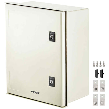 NEMA Steel Enclosure, 16 x 12 x 8\'\' NEMA 4X Fiberglass Electrical Box, IP66 Waterproof & Dustproof, Outdoor/Indoor Electrical Junction Box, with Mounting Plate(40 x 30 x 20 cm)
