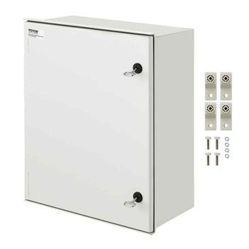 NEMA Enclosure, 20 x 16 x 8 inches, NEMA 4X Fiberglass Steel Electrical Box, IP66 Waterproof & Dustproof Hinged Junction Box for Outdoor Indoor Use, with Mounting Plate(50x40x20 cm))