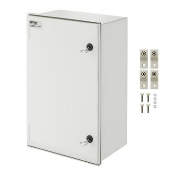 NEMA Steel Enclosure, 24 x 16 x 9\'\' NEMA 4X Fiberglass Electrical Box, IP66 Waterproof & Dustproof, Outdoor/Indoor Electrical Junction Box, with Mounting Plate(60 x 40 x 23 cm)