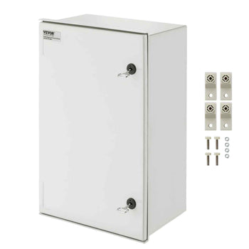 NEMA Steel Enclosure, 24 x 16 x 9\'\' NEMA 4X Fiberglass Electrical Box, IP66 Waterproof & Dustproof, Outdoor/Indoor Electrical Junction Box, with Mounting Plate(60 x 40 x 23 cm)