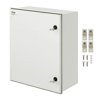 NEMA Steel Case, 24x20x9'' NEMA 4X Fiberglass Electric Enclosure, IP66 Water & Dust Resistant, Suitable for Both Outdoor & Indoor Use, Includes Mounting Plate (60x50x23 cm)