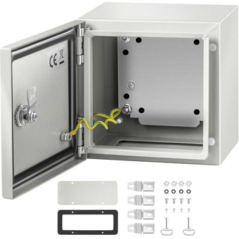 NEMA Metal Case, 8x8x6'' NEMA 4X Metal Electric Enclosure, IP66 Water & Dust Resistant, Suitable for Both Outdoor & Indoor Electrical Connections