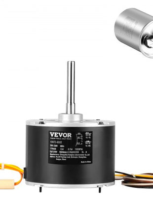 Condenser Fan Motor 5KCP39BGS069S, 5KCP39BGY915S, 1/10 HP 208-230V, 1100RPM, OEM Standard Upgraded Replacement Condenser Motor Reversible Rotating, Explosion-proof CBB65 5?F/370V Capacitor