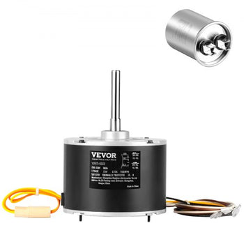 Condenser Fan Motor 5KCP39BGS069S, 5KCP39BGY915S, 1/10 HP 208-230V, 1100RPM, OEM Standard Upgraded Replacement Condenser Motor Reversible Rotating, Explosion-proof CBB65 5?F/370V Capacitor