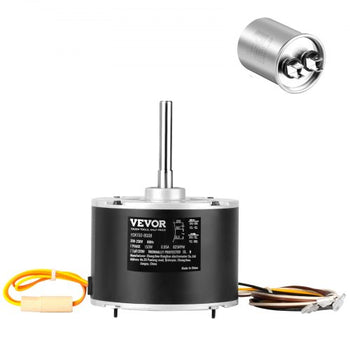 Condenser Fan Motor 5KCP39GFS166S, 3S003, 1/5 HP 208-230V, 825RPM, OEM Standard Upgraded Replacement Condenser Motor Reversible Rotating, Explosion-proof CBB65 7.5?F/370V Capacitor