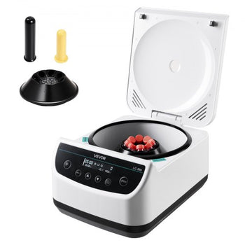 Centrifuge Machine, 100-1900xg RCF Electric Laboratory Centrifuge Machine with 1 Rotor for 2/5/10/15ml Tube Capacity, Low Speed 500-4000rpm with Timer, Widely Used in Various Experiments