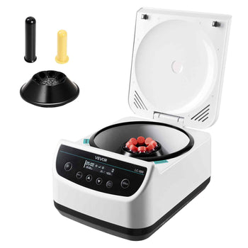 Centrifuge Machine, 100-1900xg RCF Electric Laboratory Centrifuge Machine with 1 Rotor for 2/5/10/15ml Tube Capacity, Low Speed 500-4000rpm with Timer, Widely Used in Various Experiments