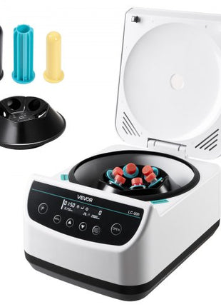 Centrifuge Machine, 100-2100xg RCF Electric Laboratory Centrifuge Machine with 1 Rotor for 2/5/10/15/50ml Tube Capacity, Low Speed 500-4000rpm with Timer, Widely Used in Various Experiments