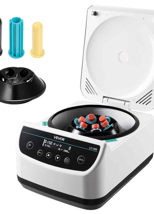Centrifuge Machine, 100-2100xg RCF Electric Laboratory Centrifuge Machine with 1 Rotor for 2/5/10/15/50ml Tube Capacity, Low Speed 500-4000rpm with Timer, Widely Used in Various Experiments