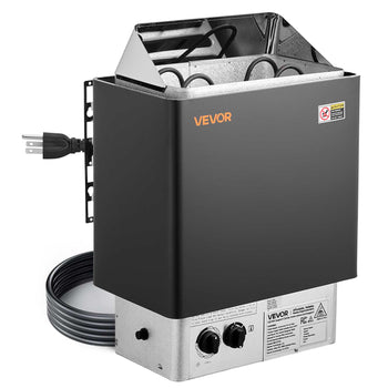 Sauna Heater, 2KW AC 120V Electric Sauna Stove, Dry Steam Bath Saunas Stove with Pre-Drilled Bracket, Fit 52.9 to 88.2 CU.FT Saunas Rooms, Steam Bath Stoves for Home, Commercial, Leisure Venues