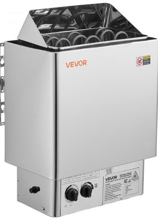 Sauna Heater, 4.5KW 240V Electric Sauna Stove, Dry Steam Bath Saunas Stove with Pre-Drilled Bracket, Fit 105 to 210 CU.FT Saunas Rooms, Steam Bath Stoves for Home, Commercial, Leisure Venues
