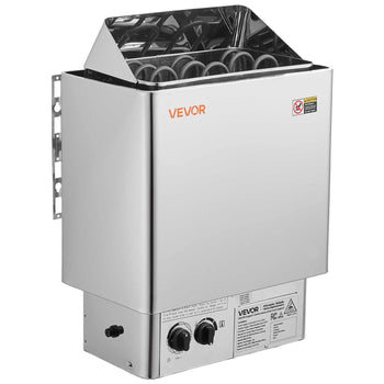 Sauna Heater, 4.5KW 240V Electric Sauna Stove, Dry Steam Bath Saunas Stove with Pre-Drilled Bracket, Fit 105 to 210 CU.FT Saunas Rooms, Steam Bath Stoves for Home, Commercial, Leisure Venues