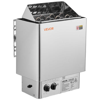 Sauna Heater, 6KW 240V Electric Sauna Stove, Dry Steam Bath Saunas Stove with Pre-Drilled Bracket, Fit 176.5 to 317.8 CU.FT Saunas Rooms, Steam Bath Stoves for Home, Commercial, Leisure Venues