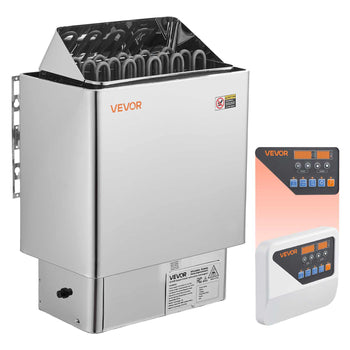 Sauna Heater, 9KW 240V Electric Sauna Stove, Dry Steam Bath Saunas Stove with Pre-Drilled Bracket, Fit 317.8 to 459 CU.FT Saunas Rooms, Steam Bath Stoves for Home, Commercial, Leisure Venues
