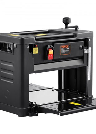 Thickness Planer, Single Speed, 13" Width Worktable Benchtop Planer, Two-Blade, 15-Amp 2000W Powerful Motor, 12" Extended Infeeding Table, Low Noise for both hard & soft wood material removal