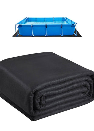 Rectangle Pool Liner Pad, 16 x 32 ft Pool Liner Pad for Above Ground Swimming Pools, Extra-Thick Pool Mat, Prevents Punctures, Recycled Geotextile Material Underlayment Pad, Extend Liner Life