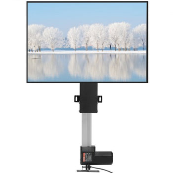 Automated TV Elevator, 31" Stroke for Up to 60" Screens, Adjustable Height 42"-73", Remote Controlled, Supports 132 lbs