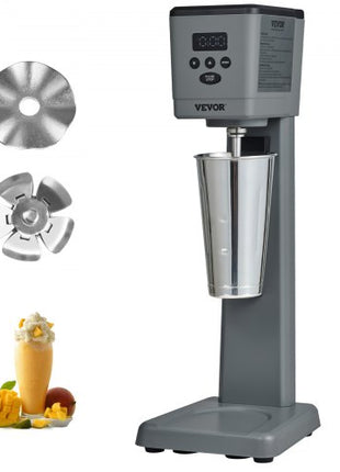 Milkshake Maker, 375W Electric Milkshake Machine, Single Head Drink Mixer Blender Machine, LED Intelligent Microswitch, 3-Speed Milkshake Mixer with 820 ml Stainless Steel Cup