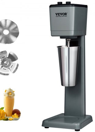 Milkshake Machine, 375W Milkshake Maker Mixer, Single Head Drink Mixer Blender Machine, 3-Speed Milkshake Blender with 820ml Stainless Steel Cup for Commercial