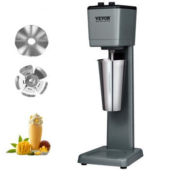 Milkshake Machine, 375W Milkshake Maker Mixer, Single Head Drink Mixer Blender Machine, 3-Speed Milkshake Blender with 820ml Stainless Steel Cup for Commercial