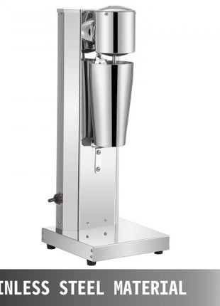 Milkshake Maker Kit, Stainless Steel Electric Milkshake Maker, 180W Milkshake Machine, Single Head Classic Milkshake Maker with 800ml Cup, Silver Milkshake Maker Machine, 2 Speed Adjustable