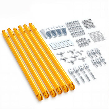 JT's Strong Arm Jack Stabilizer Kit 191025, Fits for 5th Wheel RV and Travel Trailer Kit, Fifth-Wheel Jack Stabilizer for Telescopic System, Reduces Chassis Movement, Easy Bolt-On Installation