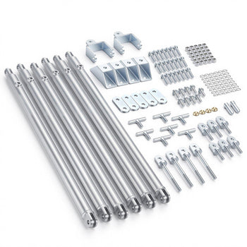 JT's Strong Arm Jack Stabilizer Kit 191023, Fits for 5th Wheel RV and Travel Trailer Kit, Fifth-Wheel Jack Stabilizer for Telescopic System, Reduces Chassis Movement, Easy Bolt-On Installation