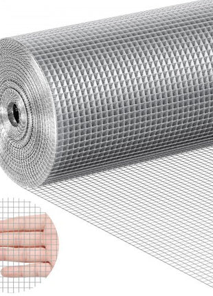 Hardware Cloth, 1/4 inch 36in x 50 ft 23 Gauge, Hot Dipped Galvanized Wire Mesh Roll, Chicken Wire Fencing, Wire Mesh for Rabbit Cages, Garden, Small Rodents