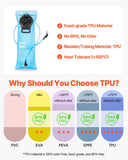 Hydration Backpack, 15L Insulated Hydration Pack Backpack with 3L TPU Water Bladder, Hiking Water Backpack with Storage for Men Women, Hydro Water Daypack for Hiking Running Cycling Camping