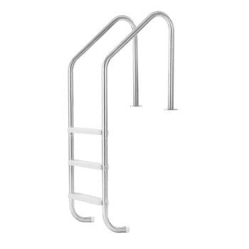 Swimming Pool Ladder, 3-Step Stairs with Double Handrails, Non-slip Heavy Duty Wide Steps, Stainless Steel Frame, 265 lbs Capacity for 48-54 in Inground Pools Entry/Exits, Indoor & Outdoor