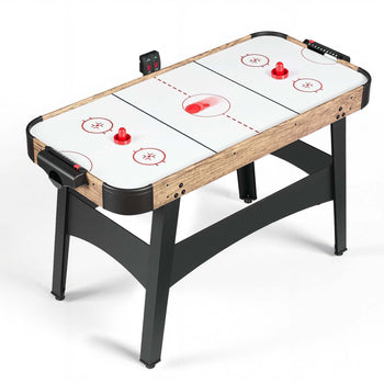 54" Air Hockey Table with Electronic Scorer & High-powered Blower, for Family Game Room, Basements and Home Air Powered Hockey Arcade Game Table Set with Pushers & Pucks, Stable Leg