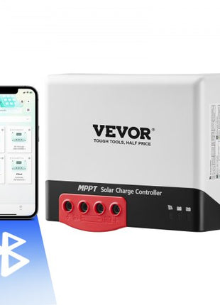 50A MPPT Solar Charge Controller, 12V / 24V Auto DC Input, Solar Panel Regulator Charger with Bluetooth Module, 98% Charging Efficiency for Sealed(AGM), Gel, Flooded and Lithium Battery Charging