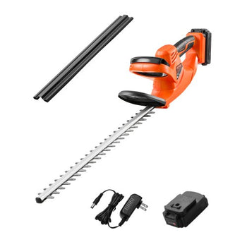 Electric Hedge Trimmer, 1200 RPM, Cordless  Hedge Trimmer for Low Branch, 20V 2A Battery, Bush Trimmer with 20 in Dual Action Blade & Secure Design, Gardening Trimmer for Yard Lawn Care