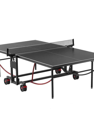 Ping Pong Table, Professional Table Tennis Game, Indoor/Outdoor All Weather Aluminum Table Tennis Table, Portable Foldable Table with Quick Clamp Net & Large Lockable Wheels, 10 Minute Assembly
