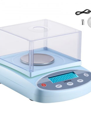 Analytical Balance, 200 g x 0.001 g, High Precision Accuracy Lab Scale, 13 Units Electronic Digital Analytical Balance with Glass Draft Shield and Weighing Pan, for Laboratory Jewelry Pharmacy