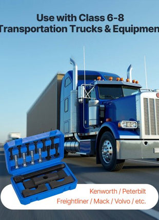 Yoke Puller, Made for Class 6-8 Transportation Trucks and Equipment, Heavy Duty Yoke Removal Tool Kit, Automotive Yoke Puller Kit Compatible with Kenworth, Peterbilt, Freightliner, Mack, Volvo
