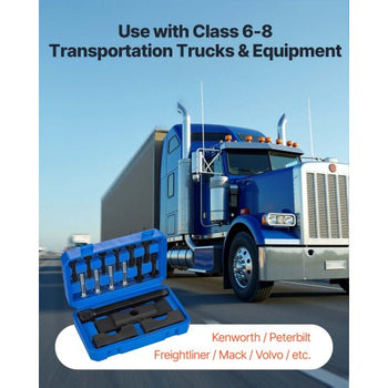 Yoke Puller, Made for Class 6-8 Transportation Trucks and Equipment, Heavy Duty Yoke Removal Tool Kit, Automotive Yoke Puller Kit Compatible with Kenworth, Peterbilt, Freightliner, Mack, Volvo
