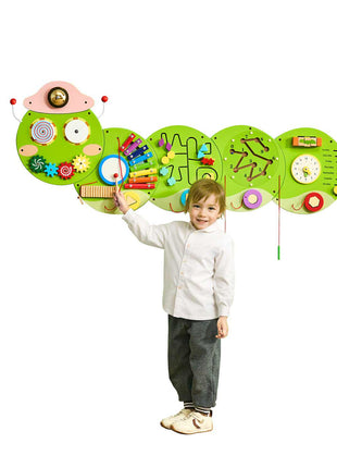 Activity Wall Busy Board Panels, 12 Activities, Montessori Sensory Wall Panels Toy for Kids Ages 3-12, Interactive Learning Activity Center, Great for Toddler, Playroom, Nursery, Classroom