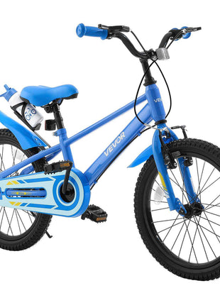 Kids Bike, 20 in Children Bicycle, with Kickstand BMX Style Blue, for Boys Girls Ages 7-13, Adjustable Seat & Handlebar, Front Brake and Rear Drum Brake, Cup Holder, High-Carbon Steel Frame