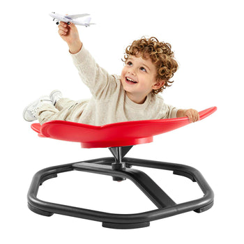 Spinning Chair for Autistic Kids Ages 3-12 Autism Sensory Toy 220 LBS, Sensory Swivel Seat Products for Children ADHD, Training Body Coordination Balance, 20.5" L x 19.7" W, Elephant Shape, Red