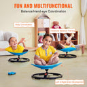 Kids Swivel Chair, 220 LBS Capacity, Sensory Spinning Chair, Autistic Kids Sensory Toy Chair with Non-Slip Metal Base, Toddler Sit and Spin Chair for Coordination Balance Focus Training Blue