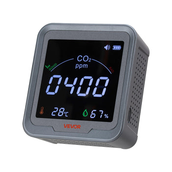 Carbon Dioxide Monitor, CO2 Controller with Temperature and Humidity Display, NDIR Sensor, Carbon Dioxide Detector for Bedside, Home, Office, Car, Lightweight & Portable