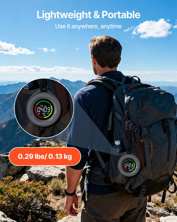 Carbon Dioxide Monitor, CO2 Controller with Temperature and Humidity Display, NDIR Sensor Carbon Dioxide Detector, for Outdoors, Home, Office, Car, Lightweight & Portable