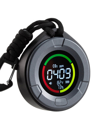 Carbon Dioxide Monitor, CO2 Controller with Temperature and Humidity Display, NDIR Sensor Carbon Dioxide Detector, for Outdoors, Home, Office, Car, Lightweight & Portable