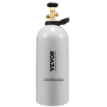 CO2 Tank, 10 lbs New Aluminum Alloy Cylinder, CO2 Air Tank with Light Spray Coating, CGA320 Valve, Handle & Adjustable Pressure, DOT Approved Cylinder for Draft Beer Dispensing and Soda Maker