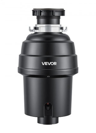 Food Waste Garbage Disposal, 1HP 3500RPM DC Motor, Continuous Feed Kitchen Sink Garbage Disposer, EZ Connect Food Waste Grinding System with Sound Reduction & Power Cord for Kitchens