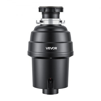 Food Waste Garbage Disposal, 1HP 3500RPM DC Motor, Continuous Feed Kitchen Sink Garbage Disposer, EZ Connect Food Waste Grinding System with Sound Reduction & Power Cord for Kitchens