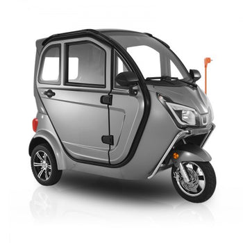 3-Wheel Enclosed Mobility Scooter for Seniors Adults, 650lbs Capacity, 3-Seater 1500W Electric Recreational Mobility Scooter 37 Miles Long Range, Remote Unlock, All-Terrain for Shopping Touring